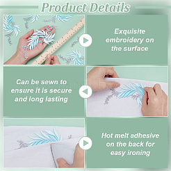 6Pcs 2 Styles Polyester Embroidery Appliques&nbsp;DIY-FG0007-49
