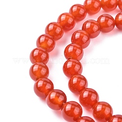Natural Carnelian Beads Strands&nbsp;G-C076-6mm-2A