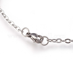 Tarnish Resistant 304 Stainless Steel Charm Bracelets&nbsp;BJEW-G596-13P