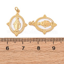 304 Stainless Steel Enamel Pendants&nbsp;STAS-U061-19G-02