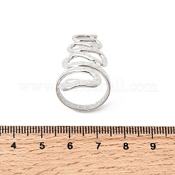 5Pcs 304 Stainless Steel Open Cuff Rings for Women&nbsp;RJEW-K313-05P