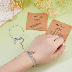 Alloy Charm Bracelets&nbsp;BJEW-WH0014-108P