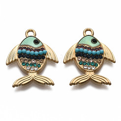 Alloy Enamel Pendants&nbsp;X-ENAM-T011-97-NR