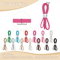6.5M 13 Colors Flat Imitation Leather Cord&nbsp;LC-FG0001-01