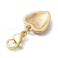 5Pcs Valentine's Day Alloy Enamel Pendants Decoratios&nbsp;HJEW-JM01162-01