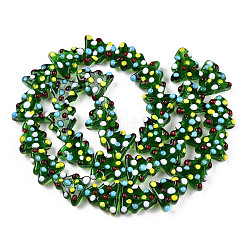 Handmade Bumpy Lampwork Beads Strands&nbsp;LAMP-Q031-012