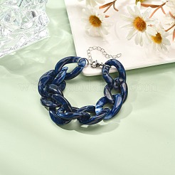 Chunky Acrylic Curb Chain Bracelet for Girl Women&nbsp;BJEW-JB06876