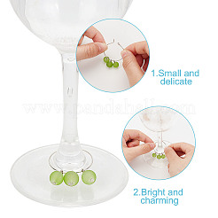 48Pcs 24 Colors Brass Wine Glass Charms&nbsp;AJEW-GO00008