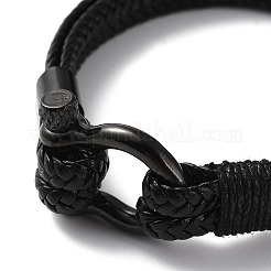 Microfiber Braided Cord Bracelet&nbsp;BJEW-F460-08B-1