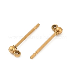 Ion Plating(IP) 304 Stainless Steel Stud Earring Findings&nbsp;STAS-F227-18F-G01