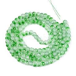 Baking Paint Glass Beads Strands&nbsp;DGLA-N015-6mm-09