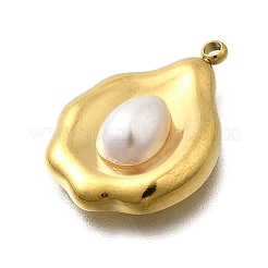 Plastic Imitation Shell Pendants&nbsp;STAS-H201-01D-G