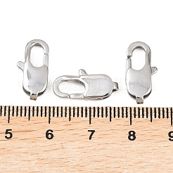 Tarnish Resistant 304 Stainless Steel Lobster Claw Clasps Hand Polished&nbsp;STAS-N078-12C