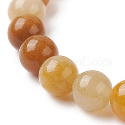 3Pcs 3 Style Natural Sodalite & Topaz Jade & Synthetic Imperial Jasper Round Beaded Stretch Bracelets Set&nbsp;BJEW-TA00409