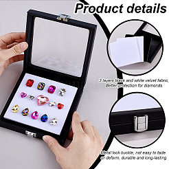 Square Wood Covered with PU Leather Presentation Boxes&nbsp;CON-WH0123-06