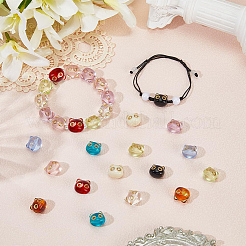 100Pcs 10 Colors Transparent Acrylic Beads&nbsp;MACR-SC0002-31