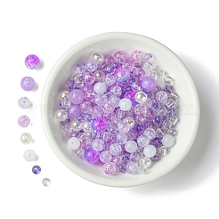 DIY Round Acrylic Beads Bracelets Making Kits&nbsp;DIY-FS0007-02C