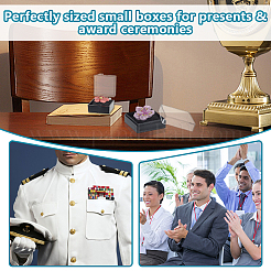32Pcs 2 Styles Plastic Presentation Boxes for Badge Storage & Display&nbsp;AJEW-OC0014-50