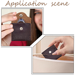 1Pc Square Leather Ring Storage Bags with Snap Button&nbsp;ABAG-CL0001-23