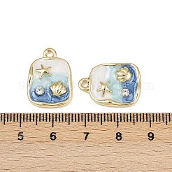 Alloy Rhinestone Pendants&nbsp;PALLOY-P311-02G