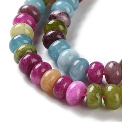 Natural Dyed White Jade Beads Strands&nbsp;G-B124-B01-01