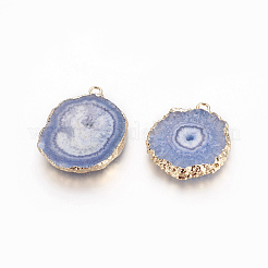 Natural Dyed Quartz Pendants&nbsp;G-P399-B08
