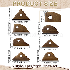 7Pcs Pine Wood Modeling Tools&nbsp;TOOL-BC0003-51A