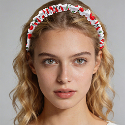 Silk From Silkworms Hair Bands&nbsp;OHAR-WH0033-019B