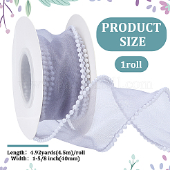 Polyester & Plastic Ribbon&nbsp;OCOR-WH0105-140A