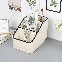 3-Grid Imitation Leather Desktop Storage Boxes&nbsp;CON-WH0095-233A
