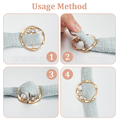6Pcs 6 Styles Alloy Rhinestone Buckles&nbsp;AJEW-GF0011-34