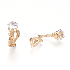 Brass Clip-on Earring Findings&nbsp;LS-X-KK-L198-011G