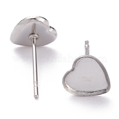Non-Tarnish 304 Stainless Steel Stud Earring Settings&nbsp;STAS-J032-13
