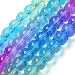 Baking Paint Transparent Glass Beads&nbsp;DGLA-M001-10mm-03
