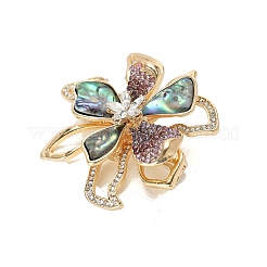 Alloy Rhinestone Brooch&nbsp;PW-WG722E4-01