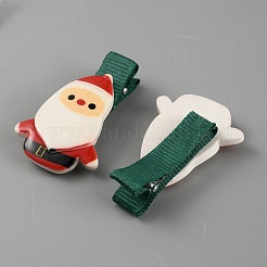 Cute Christmas Acrylic Alligator Hair Clips&nbsp;PHAR-WH0013-03J