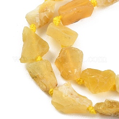 Raw Rough Natural Yellow Opal Beads Strands&nbsp;G-D101-A04