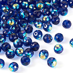 80Pcs AB Color Plated Glass Beads&nbsp;EGLA-TA0013-01B
