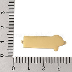 304 Stainless Steel Sky Blue Enamel Connector Charms&nbsp;STAS-P377-14G-A