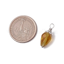 Electroplate Glass Pendants&nbsp;PALLOY-JF03208