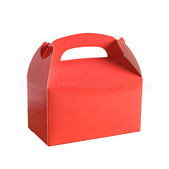 Solid Color Paper Fold Cakes Boxes&nbsp;CON-WH0081-22B