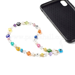 CCB Plastic Beads Mobile Straps&nbsp;HJEW-JM00566