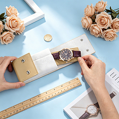 PU Leather Watch Packing Boxes with Snap Button&nbsp;CON-WH0083-028