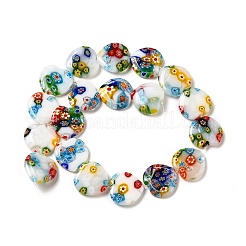 Handmade Millefiori Glass Beads Strands&nbsp;LK145