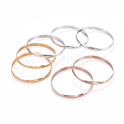 Fashion 201 Stainless Steel Bangle Sets&nbsp;BJEW-L664-024B-M-1