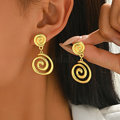 Stainless Steel Dangle Stud Earrings&nbsp;XZ5556