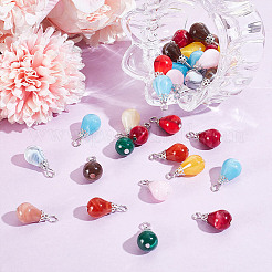 80Pcs Imitation Gemstone Acrylic Pendants&nbsp;PALLOY-HY00100