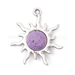 Dyed Natural Lava Rock Pendants&nbsp;PALLOY-JF04475