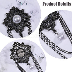 5Pcs Alloy Brooches&nbsp;JEWB-CA0001-75