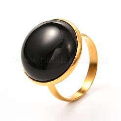 Half Round Mixed Gemstone Ring for Girl Women&nbsp;RJEW-JR00396